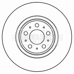 BORG & BECK Тормозной диск BBD5955S